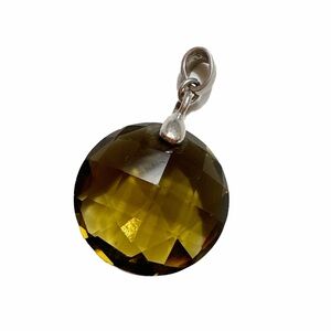 Smokey Topaz & Sterling Silver Pendant